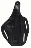 BLACK HAWK PRODUCTS 3-SLOT LEATHER PANCAKE HOLSTERFor: Glock 17/22/31 / Carry: Right / Color: Black