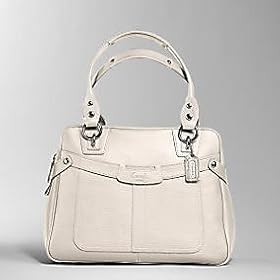 COACH Penelope White Leather Satchel Handbag F13169 - White