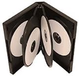 25 x Black 6Way DVD Cases
