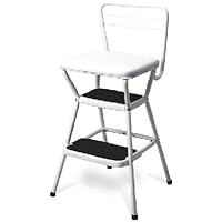Chair/Step Stool, White