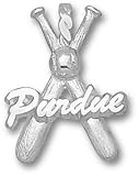 Purdue Boilermakers Solid Sterling Silver ''PURDUE'' Bats Pendant