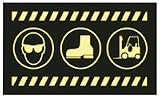 Safety Coil Mats, 3' X 5', SAFETY GLASSES, SAFETY SHOES  FORKLIFT PICTORIALS