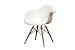 Designer Modern Plastic Dining Arm Chair WoodLeg Eiffel Base Set of 2