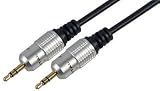 0.5m METRE 3.5MM PLUG TO PLUG AUX INPUT CABLE FOR IPOD MP3 CAR PLAYER (length 500mm; 50cm) - VASI4KO