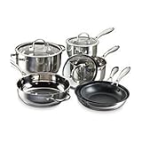 Gourmet Expressions 8-Piece Stainless Steel Cookware with Bonus 13-Piece Accessory Set