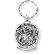 Fine Pewter Saint Michael Police Key Chain