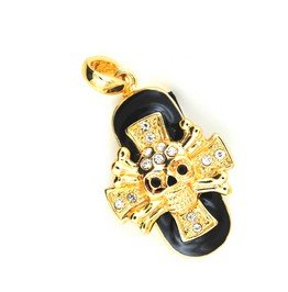 Skull Bone Jewelry  Crystal Style Flash Drive Colored Awesome