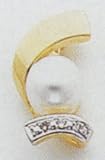 14kt Pearl & Diamond Pendant - XCH510