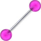 Barbell - MAGENTA MAGIC Tongue Ring