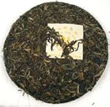IMAGE OF 2001 Aged Green Cake Tea Leaves - Vintage Pu-erh Teas