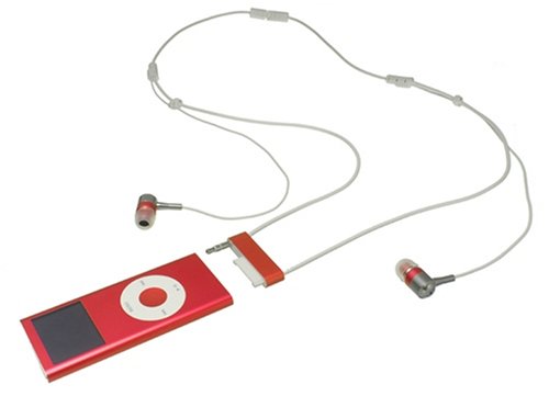 Radius ネックストラップヘッドホン第二世代iPod nano用 レッド  RA-NS01R1