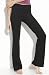 Slimming Rollover Bootleg Yoga Comfy Pants (Small, Black)