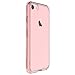 iPhone 7 Case, Bastex Soft Slim Fit Flexible Clear Transparent Rubber Back Cover Fused TPU Pink Side Bumper Case for Apple iPhone 7