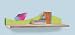 Baby : Tropical Seas Wooden Children's Bookshelf