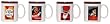 Artistically designed dinnerware European motif mugs 12 oz. Set/4
