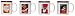 Artistically designed dinnerware European motif mugs 12 oz. Set/4