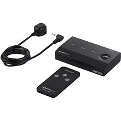 iBUFFALO HDMI切替器 3台用 リモコン付 ケーブルを付け替える必要なく、簡単に切替ができる ブラック BSAK302