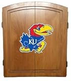Kansas Jayhawks KU Dart Board Cabinet Case