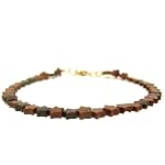 Obsidian Anklet 03 Beaded Black Brown Mahogany Star Natural Stone Crystal Healing Gem