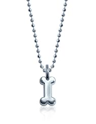 Alex Woo "Mini Additions" Sterling Silver Dogbone Pendant Necklace, 16"