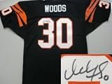 Ickey Woods Cincinnati Bengals NFL Autographed/Hand Signed Authentic Black Jersey
