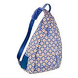 JanSport  Boardwalk Blue Double-Dot Sling Backpack