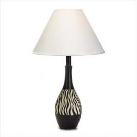 Zebra Striped Table Lamp CT-37982 by customphones