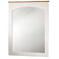 White and Natural Maple Mirror