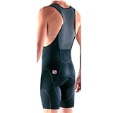 Giordana 2008 Tenax Cycling Bib Shorts - Black w/Grey Stitching - (GI-BIBS-TENX-BKGY)