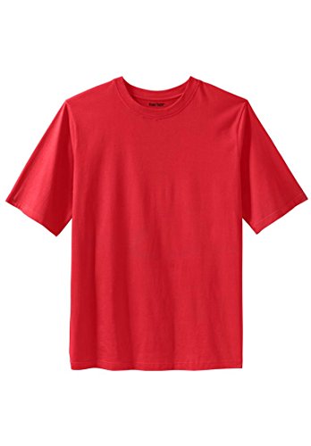 Kingsize Men's Big & Tall Heavyweight Crewneck Cotton Tee Shirt