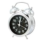 Traditional Alarm Clock - Silver