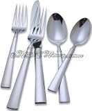Reed & Barton Perspective Stainless Steel 65-Piece Flatware Set with Wooden Caddy, Service for 12