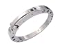 One of A Kind Unisex Handcuff Style Surgical Steel Bangle Bracelet 7.5"