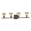 Minka Lacota Dark Brushed Bronze 4 Light Bath 6514-267