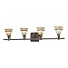 Minka Lacota Dark Brushed Bronze 4 Light Bath 6514-267