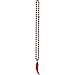 Beads w/Chili Pepper Medallion Party Accessory (1 count) (1/Card)