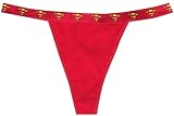 SuperGirl Top Logo Red Microfiber Thong for women