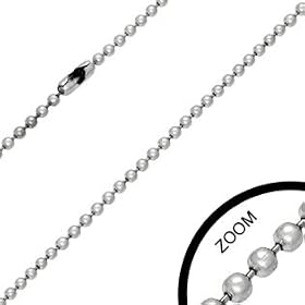 2.4mm Stainless Steel Ball Chain for Pendant 20" Length