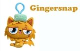Moshi Monsters Moshlings Backpack Clip Plush Figure Gingersnap