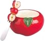 Boston Warehouse Apple Dip Bowl with Spreader