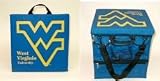 West Virginia Mountaineers Versatile 14 x 14 x 1.5 Seat Cushion / Tote (Set of 2)