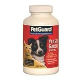 PetGuard Yeast  Garlic Wafers Food Supplement for Dogs  Cats (320 Wafers/472 gram bottle)