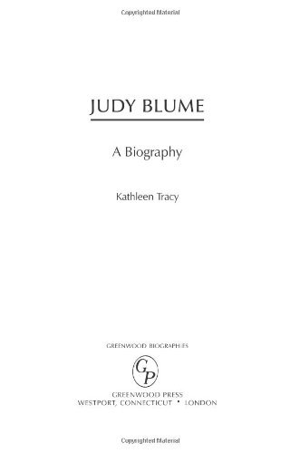 Judy Blume: A Biography (Greenwood Biographies)
