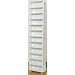 JKプラン すきま収納庫 1cmピッチミラー付きすき間収納庫 ホワイト奥行44.5cm yh-102
