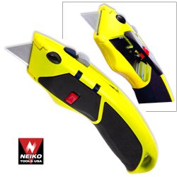 Pro Grade Push Style Utility Knife with 5 Blades by 