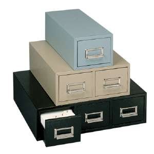 Buddy Products 1646-4 Buddy Products Double Drawer Steel 4 x 6 Card Cabinet, 16"D, 3000-Card Cap, BK Buddy Products 1646-4 Buddy Products Double Drawer Steel 4 x 6 Card Cabinet, 16"D, 3000-Card Cap, BK