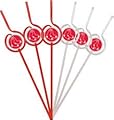 MLB Officially Licensed 6-pack Team Logo Sip Straws