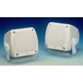 Poly-Planar MA840B Sub Compact Marine Box Speakers - Black (pair) by 