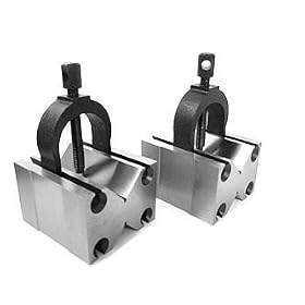 1 Cap Economy V Block and Clamp Pair by Vee Blocks
