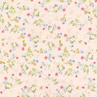 Dollhouse Wallpaper Rococo Silk Pink